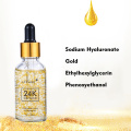 Vente en gros d&#39;acide hyaluronique blanchissant le sérum de visage de peau d&#39;or de collagène actif 24K